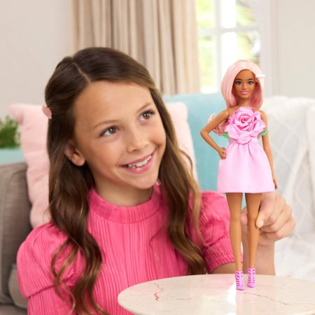 BARBIE modes lelle rozā kleitā, HYT94