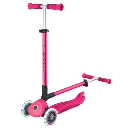 GLOBBER skrejritenis Go Up Deluxe Lights, fuksijas krāsa, 748-610 