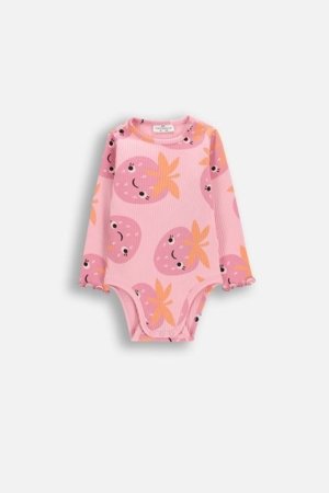 COCCODRILLO bodijs ar garām piedurknēm, rozā, izmērs 