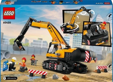 60420 LEGO® City Big Vehicles Dzeltens ekskavators 