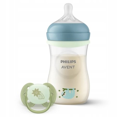 PHILIPS AVENT pudeles un knupīša komplekts NIGHT NATURAL RESPONSE, SCD838/17 