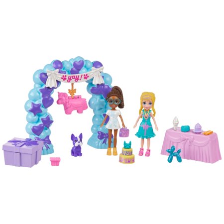 POLLY POCKET rotaļu komplekts ar dzimšanas dienas ballītes tematiku, JCC33 