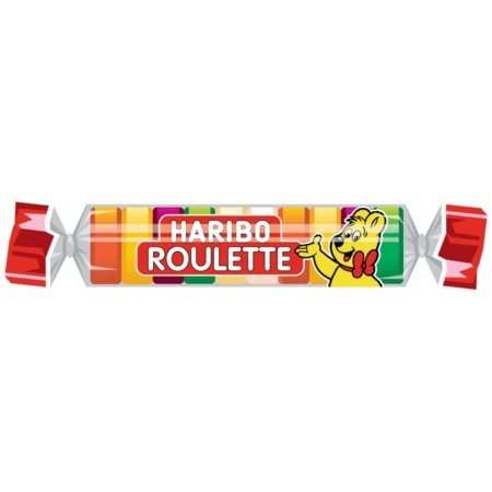 Košļājamās konfektes HARIBO ROULETTE, 25g, MIX0298 