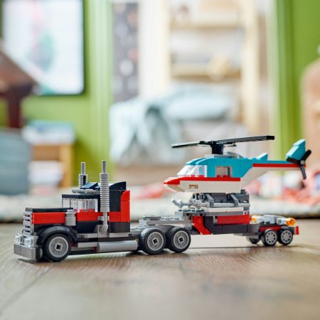 31146 LEGO® Creator Kravas Auto Ar Platformu Un Helikopteru 