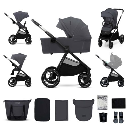 KINDERKRAFT universālie ratiņi 2IN1 NEA 2.0, deep grey, KSNEA002DGR2000 