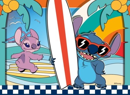 RAVENSBURGER PUZZLE puzļu komplekts Disney Stitch, 12/16/20/24 gab., 12004106 1 