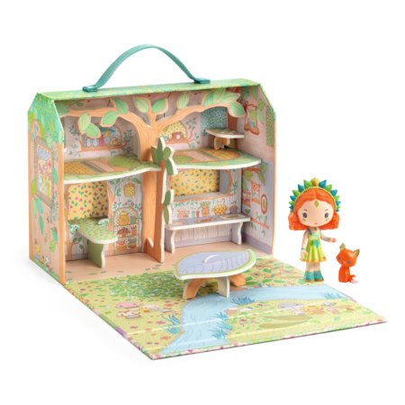 DJECO TINYLY Sylvia & Fox figūriņas un māja mežā, DJ06966 