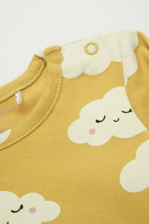 COCCODRILLO bodijs ar garām piedurknēm + legingi SET UNDERWEAR GIRL, honey, ZC3417101SUG-026-056, 56 cm 