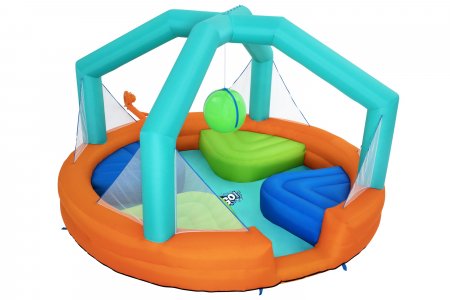 BESTWAY piepūšamā atrakcija Dodge & Drench Water Park, 4.5m x 4.5m x 2.68m, 53383 53383