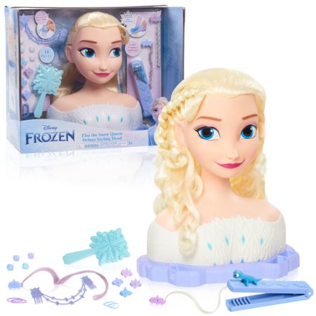JUST PLAY DISNEY Frozen 2 Elsa matu veidošanas galva Elsa, 32796 