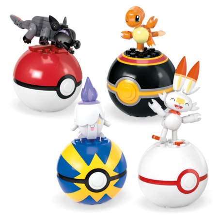 MEGA CONSTRUX POKEMON uguns komanda sortiments, HTJ06 