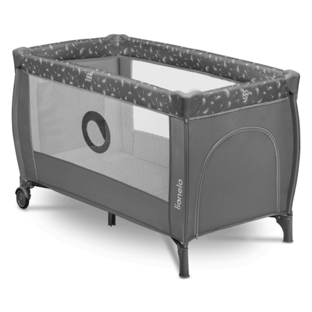 LIONELO gultiņa-manēža STEFI PLUS, Grey white, LO-STEFI PLUS 