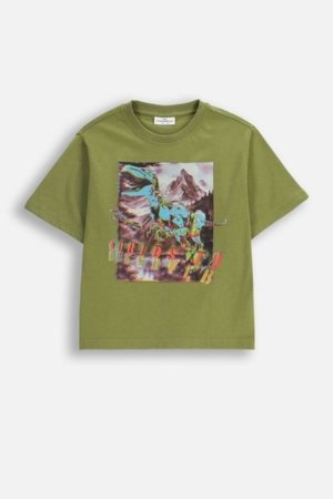COCCODRILLO t-krekls EVERYDAY BOY A, zaļš, ZC5143209VBA-012-110, 110 cm 