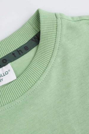 COCCODRILLO krekls ar īsām piedurknēm WILD SAFARI BOY KIDS, zaļš, WC5143207WBK-011-122, 122 cm 