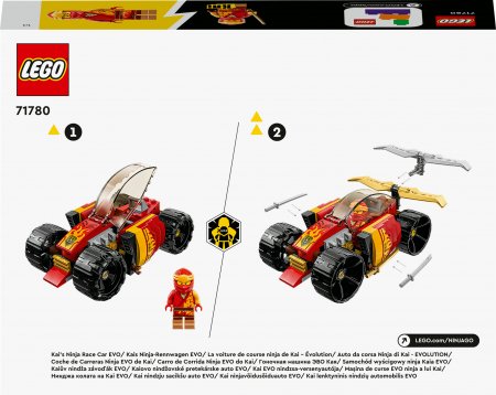 71780 LEGO® NINJAGO® Kai nindzju sacīkšu auto EVO 71780