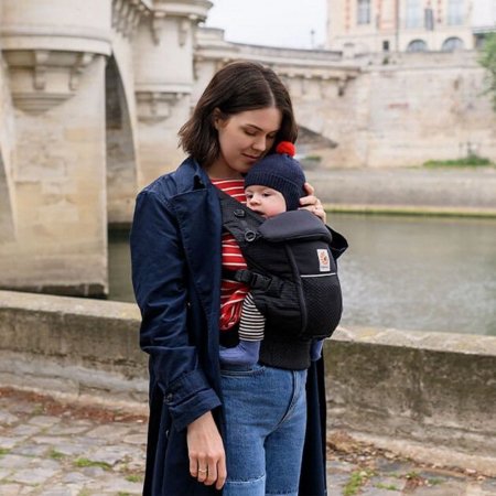 ERGOBABY bērnu pārvadātājs ADAPT SOFTFLEX, Mesh, onyx black, BCASFMONYX BCASFMONYX