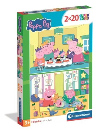 CLEMENTONI puzle Peppa Pig, 2x20 gab., 24831 