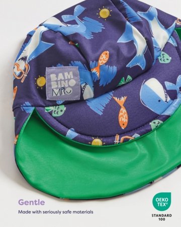 BAMBINO MIO divpusēja peldcepure 0-12 mēn., sand squad, SWHAT0-12MSAN 