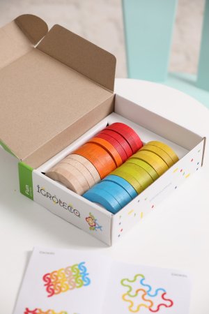 IGROTECO balansējošā mozaīka Rainbow Arcs, 24 daļas, IG0507 