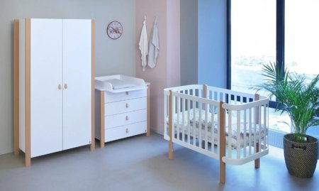 YAPPY KIDS bērnu gultiņa ÉTUDE, White, COT_ETU_WHT 