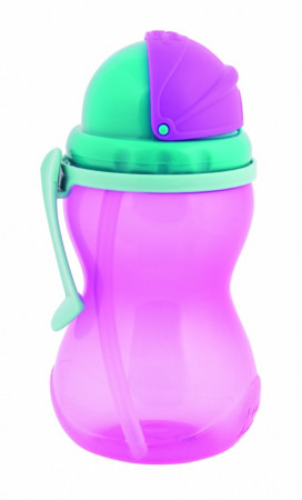 CANPOL BABIES pudelīte ar salmiņu, 370ml, 56/113_pin2 56/113_pin