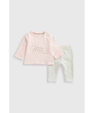 MOTHERCARE t-krekls ar garām piedurknēm + legini, GF531 