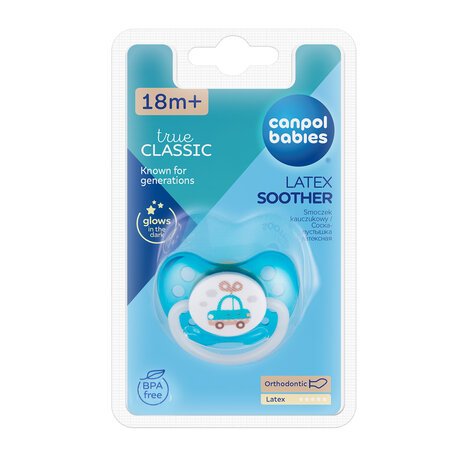 CANPOL BABIES māneklītis ortodontisks, lateksa Toys 18m+, 23/261 23/261