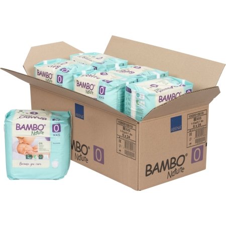 BAMBO autiņbiksītes, 0 izmērs, 1-3 kg, 24 gab., BAMBN9447 BAMBN9447