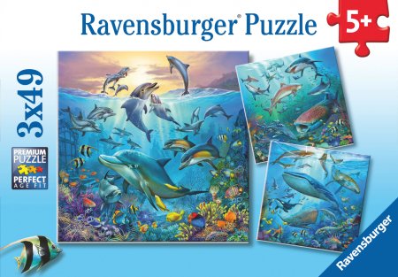 "RAVENSBURGER puzles ""Okeāna pasaule"", 3x49 gab., 5149" 5149
