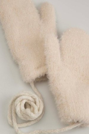 COCCODRILLO cimdi ACCESSORIES WINTER GIRL, krēmveida, ZC5360102AWG-002-XS, XS cm 