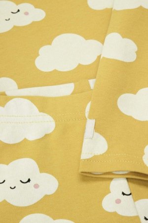 COCCODRILLO bodijs ar garām piedurknēm + legingi SET UNDERWEAR GIRL, honey, ZC3417101SUG-026-056, 56 cm 