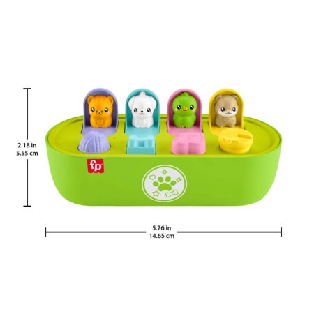 FISHER-PRICE Pop-Up Animals spēle, JDL66 