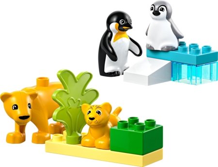 10442 LEGO® DUPLO® Town Savvaļas dzīvnieku ģimenes: Pingvīni un lauvas 