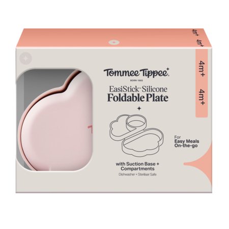 TOMMEE TIPPEE silikona salokāms šķīvis ar piesūcekņa pamatni un nodalījumiem, 448743 