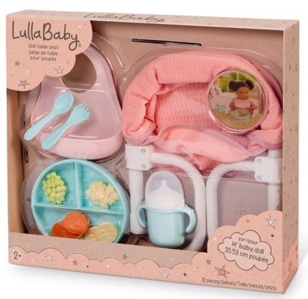 LULLABABY lelles krēsliņš ar klipšiem un aksesuāriem, LBY7700Z 