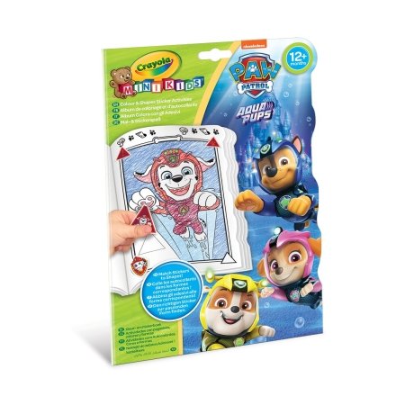 CRAYOLA MINIKIDS radošais komplekts Paw Patrol Colour & Shapes Activity Book, 81-1373G 