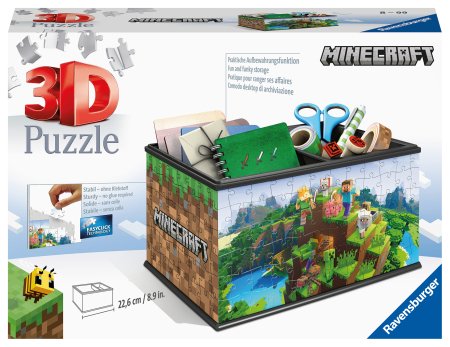 "RAVENSBURGER 3D puzles-uzglabāšanas kaste ""Minecraft"", 216 gab., 11286" 11286