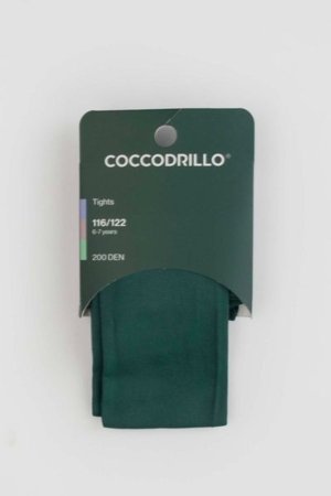 COCCODRILLO zeķubikses TIGHT MICROFIBRE PLAIN, zaļš, cm 