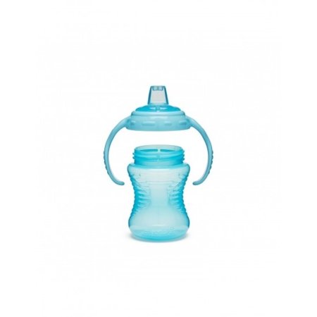 MUNCHKIN mācību pudele ar rokturiem un mīkstu izsmidzinātāju, Gentle Transition, zils, 90460, 118 ml 