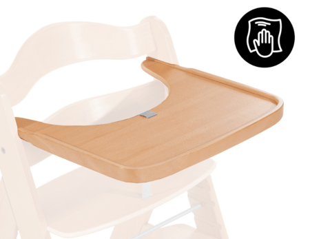 HAUCK barošanas krēsla paplāte ALPHA WOODEN TRAY, Natural, 550496 