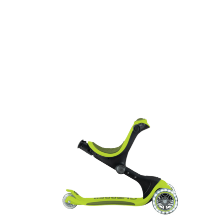 GLOBBER skrejritenis Go Up Deluxe Lights, laima zaļš, 748-606 