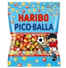 HARIBO želejas konfektes PICOBALLA, augļu garša, 85 g., HARI0247 