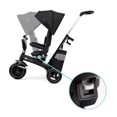 KINDERKRAFT trīsritenis EASYTWIST, melns, KREASY00BLK0000 
