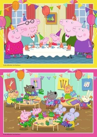 RAVENSBURGER PUZZLE puzle Peppa Pig, 2x12 gab., 12004017 0 