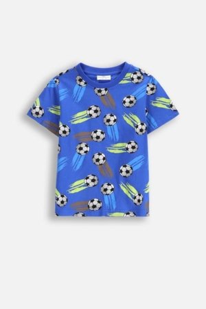 COCCODRILLO krekls ar īsām piedurknēm MONOCHROME BOY KIDS, zils, WC5143203MBK-032-122, 122 cm 
