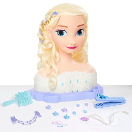 JUST PLAY DISNEY Frozen 2 Elsa matu veidošanas galva Elsa, 32796 