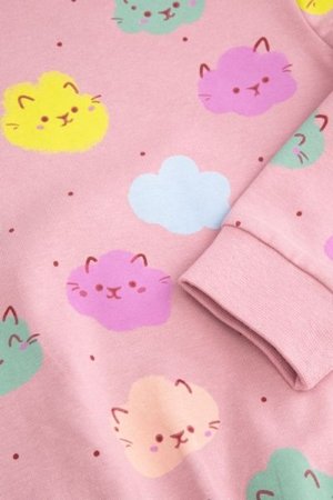 COCCODRILLO krekls ar garām piedurknēm DREAM DIARIES GIRL NEWBORN, krāsa, WC5143103DGN-022-086, 86 cm 