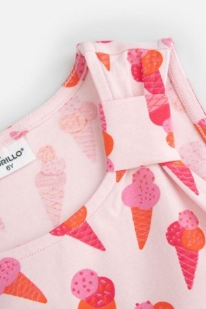COCCODRILLO krekls ar īsām piedurknēm HAPPY RETRO GIRL KIDS, krāsa, WC5143301HGK-022-122, 122 cm 