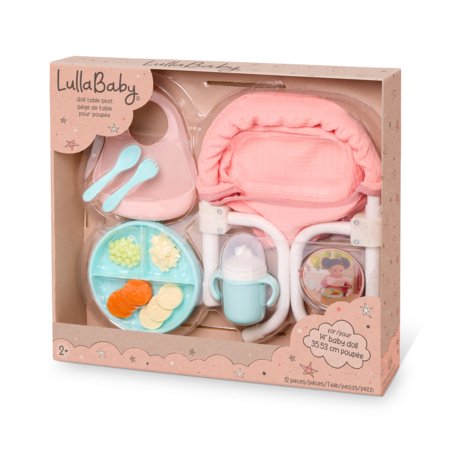LULLABABY lelles krēsliņš ar klipšiem un aksesuāriem, LBY7700Z 