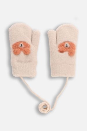 COCCODRILLO cimdi ACCESSORIES WINTER BOY, krēmveida, ZC5360103AWB-002-S, S cm 